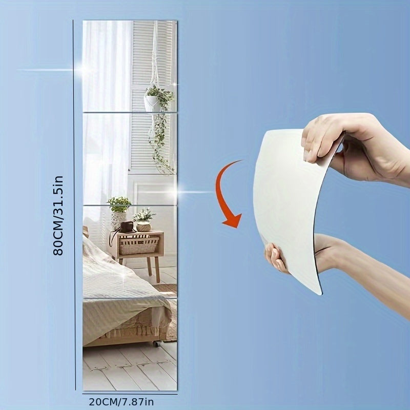 AcrylicSafe Mirrors Set – Stylish and Shatterproof Mirrors