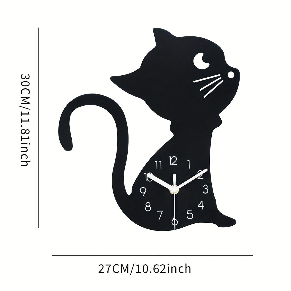 ModernPaws – Unique Cat Wall Clock for Interior