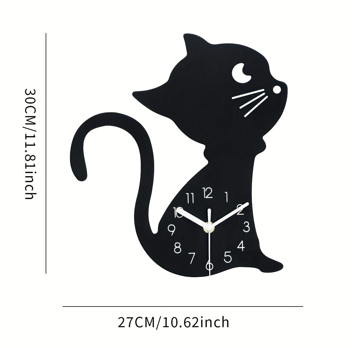 ModernPaws – Unique Cat Wall Clock for Interior
