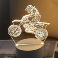 MotoLamp - 3D LED Night Light Motocross Theme