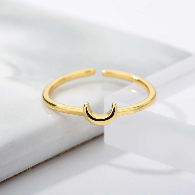 Nova – Sleek Half-Moon Ring for Jewelry