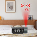 ProjectElite Clock - Black Modern Weather Projection Clock