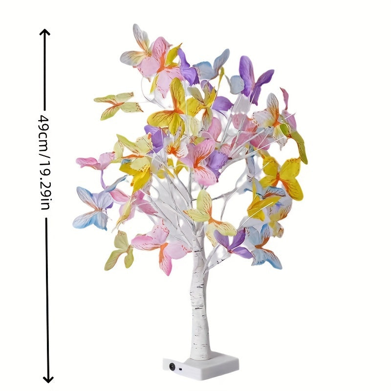 GlowBirch - Stylish LED Lamp with Birch Butterfly Motif