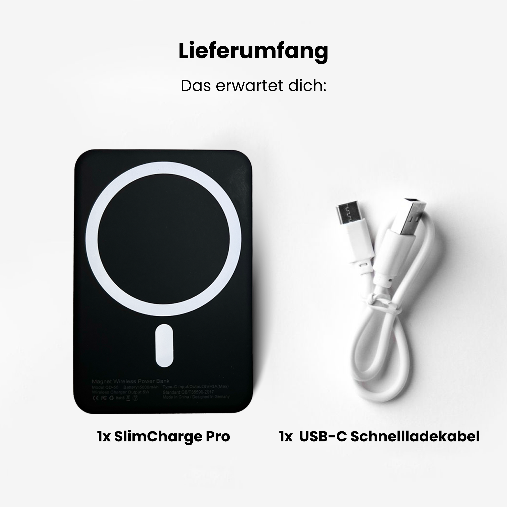 MagCharge Slim – Powerful Magnetic Power Bank with LED