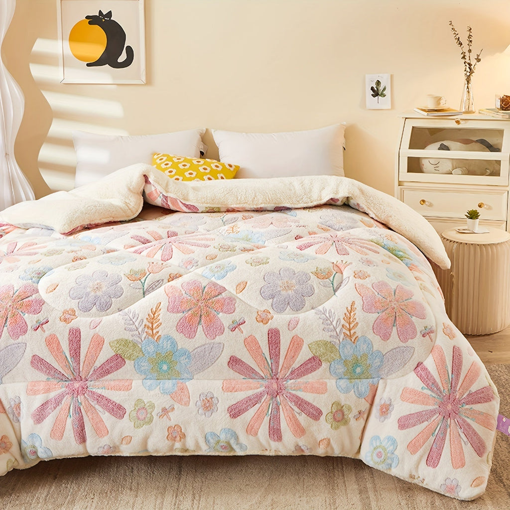 FloralDream – Soft Fleece Winter Duvet