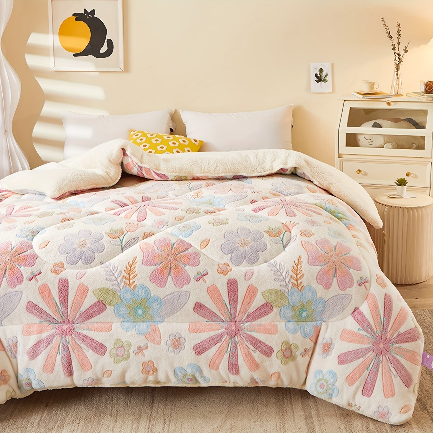 FloralDream – Soft Fleece Winter Duvet