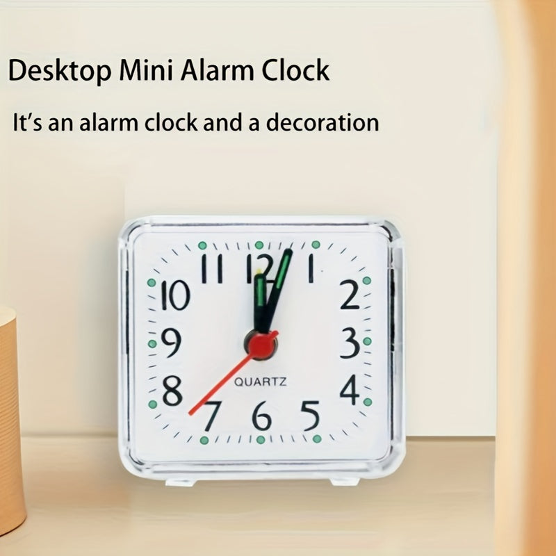 TimeSquare – Minimalist White Alarm Clock for Desk & Bedroom
