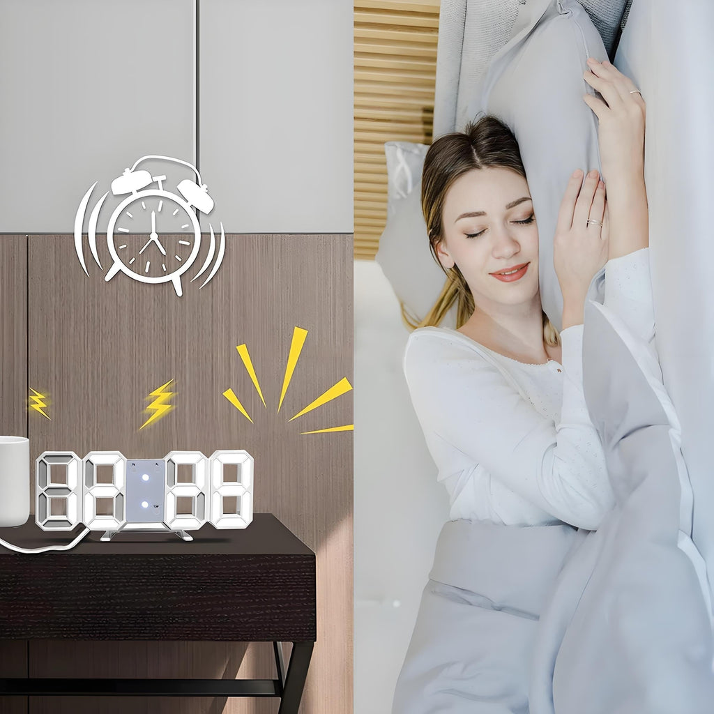 DigiTime Clock – LED 3D Clock with Calendar & Temperature