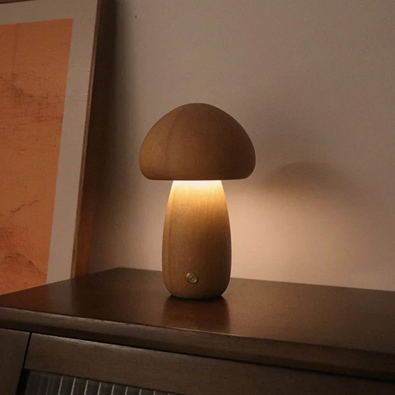 GlowShroom - Atmospheric Wooden LED Night Light