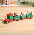NoelExpress Wooden Christmas Train - Beautiful Wooden Christmas Train Decoration