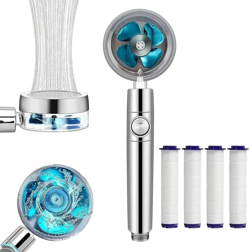 TurboSpray Shower Head - Luxury High-Pressure Shower Head with Filtration