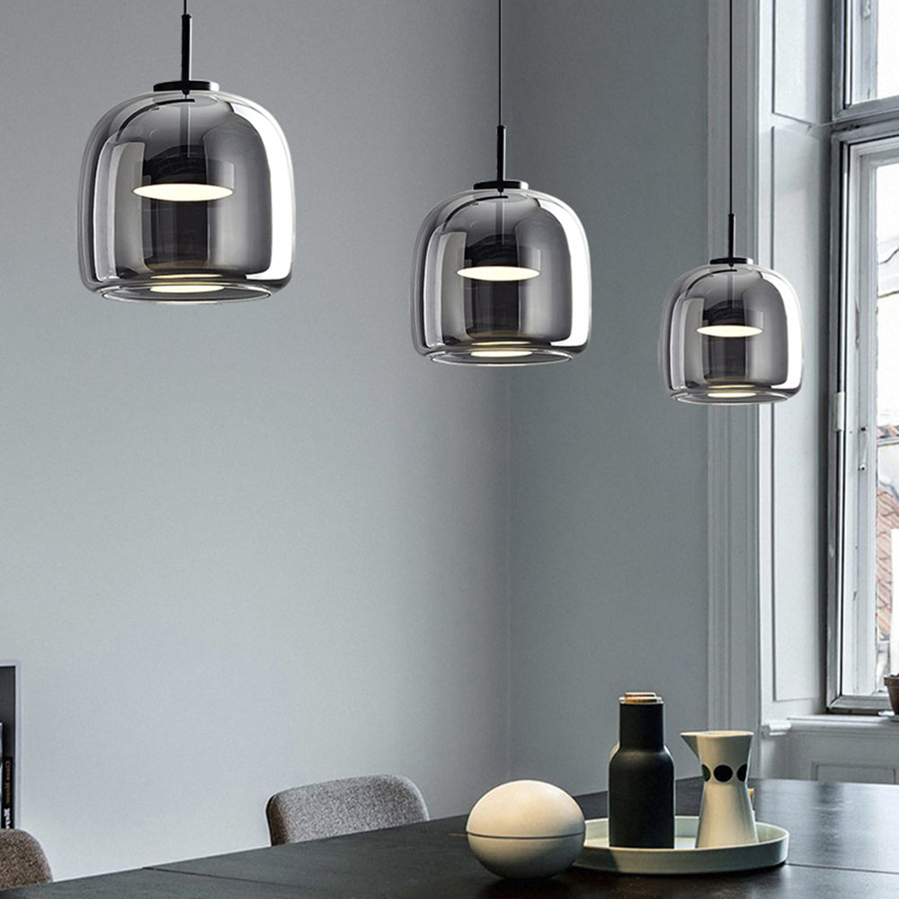 Hailie LED – Retro Amber Pendant Light for Atmospheric Illumination