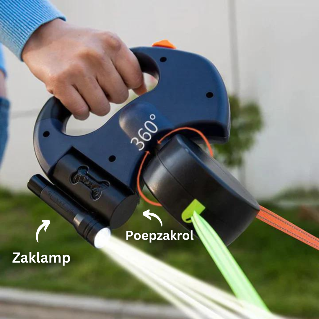 DuoPaw - Practical Retractable Dog Leash with Tangle-Free System