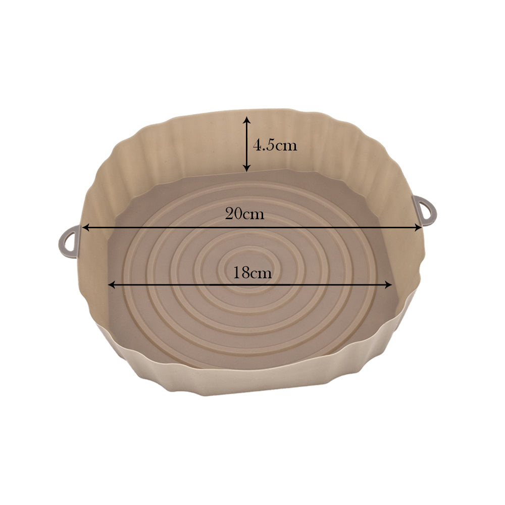 SiliconeFry Tray – Reusable Air Fryer Tray for Dishwasher