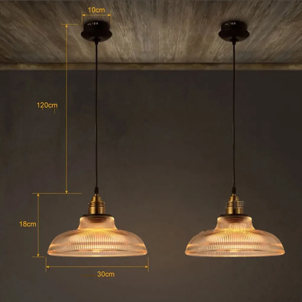 LumiAura Scandinavische Hanglamp – Vintage Elegantie in Glas