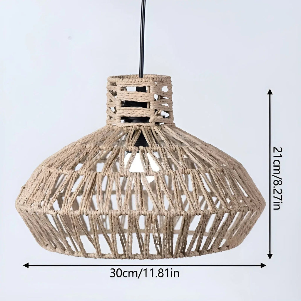 Elegant Vintage Rattan Pendant Lamp – Timeless Luxury for Any Space