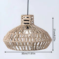 Elegant Vintage Rattan Pendant Lamp – Timeless Luxury for Any Space