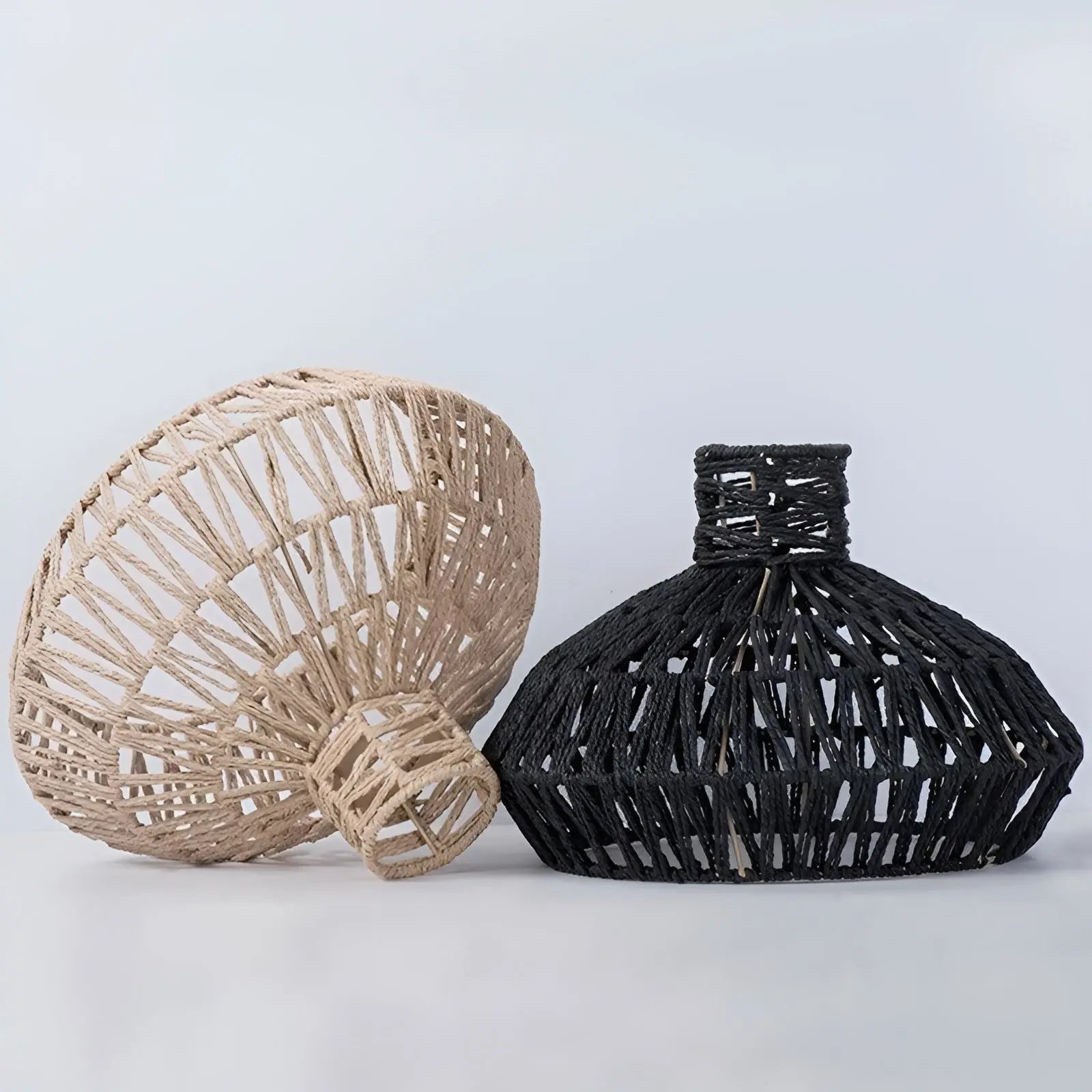 Elegant Vintage Rattan Pendant Lamp – Timeless Luxury for Any Space