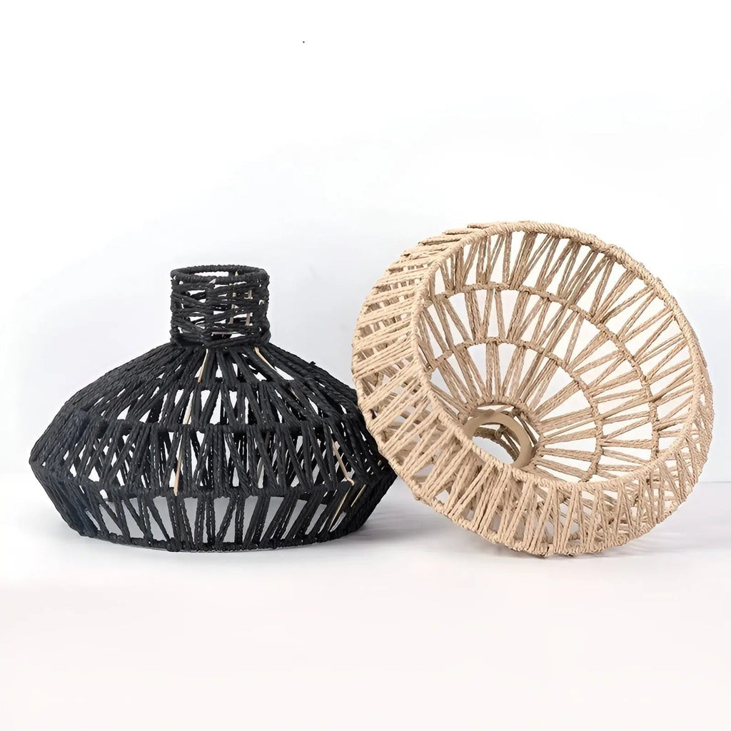 Elegant Vintage Rattan Pendant Lamp – Timeless Luxury for Any Space