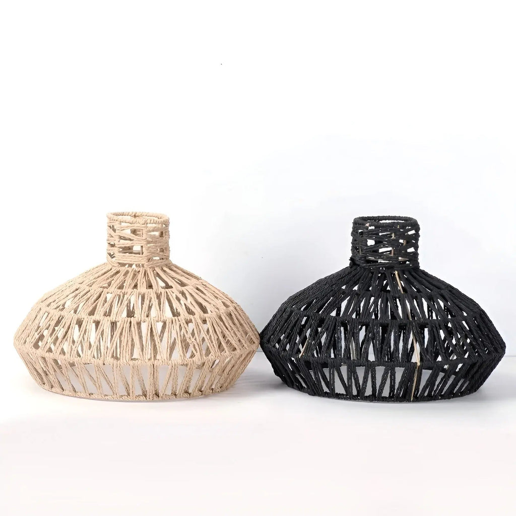 Elegant Vintage Rattan Pendant Lamp – Timeless Luxury for Any Space