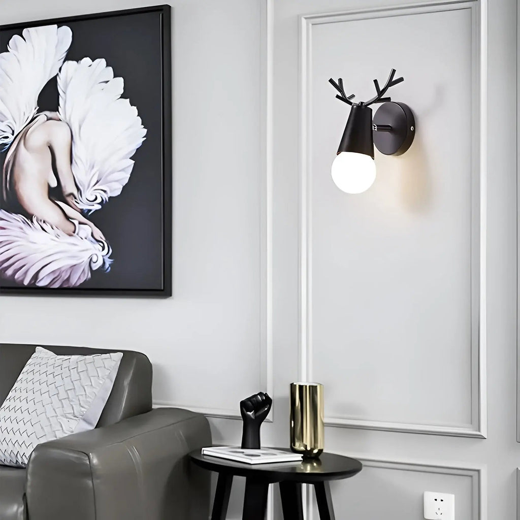 Nordic Glow Gewei LED Wandlamp – Elegant & Energiezuinig Design