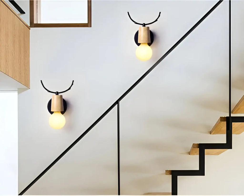 Nordic Glow Gewei LED Wandlamp – Elegant & Energiezuinig Design