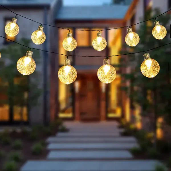 TwinkleGlow - Enchanting Outdoor Solar String Lights