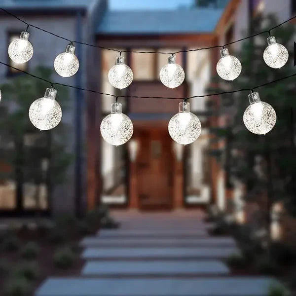 TwinkleGlow - Enchanting Outdoor Solar String Lights