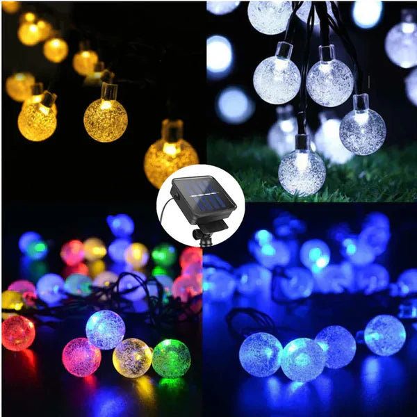 TwinkleGlow - Enchanting Outdoor Solar String Lights
