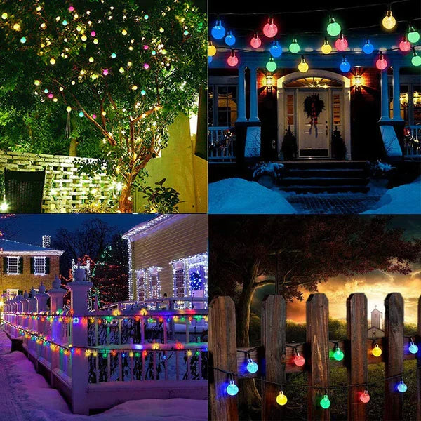 TwinkleGlow - Enchanting Outdoor Solar String Lights