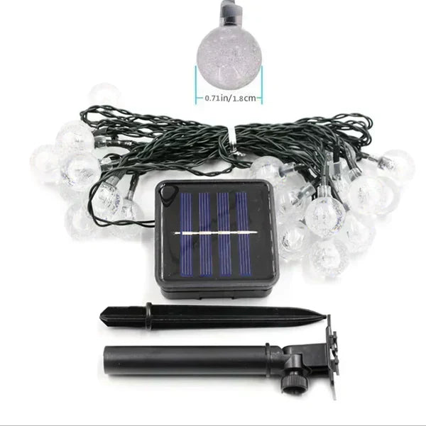 TwinkleGlow - Enchanting Outdoor Solar String Lights