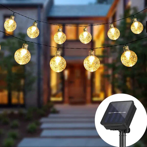 TwinkleGlow - Enchanting Outdoor Solar String Lights