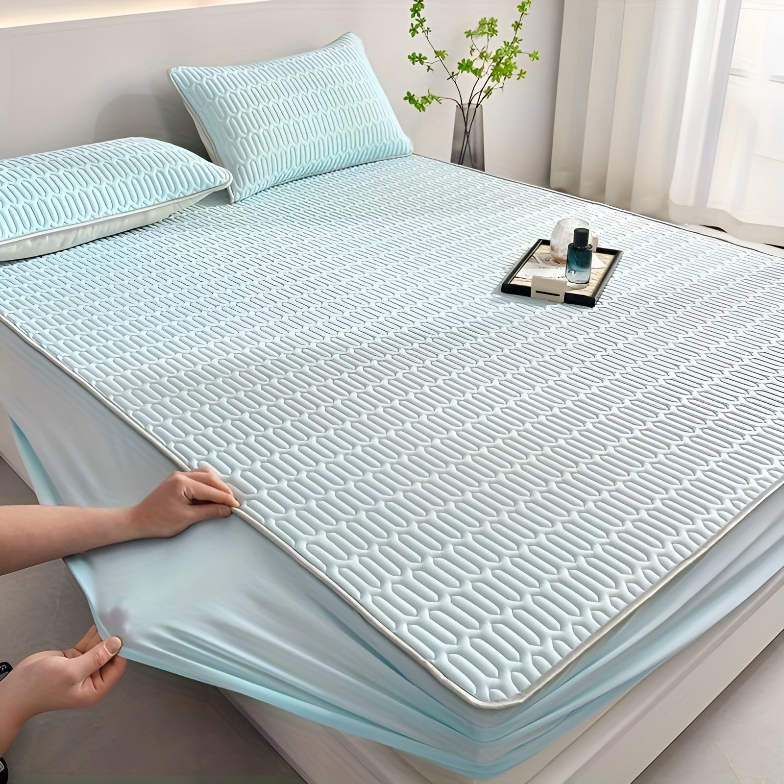 ChillDreams Set – Luxury Cooling Latex Mattress and Pillows