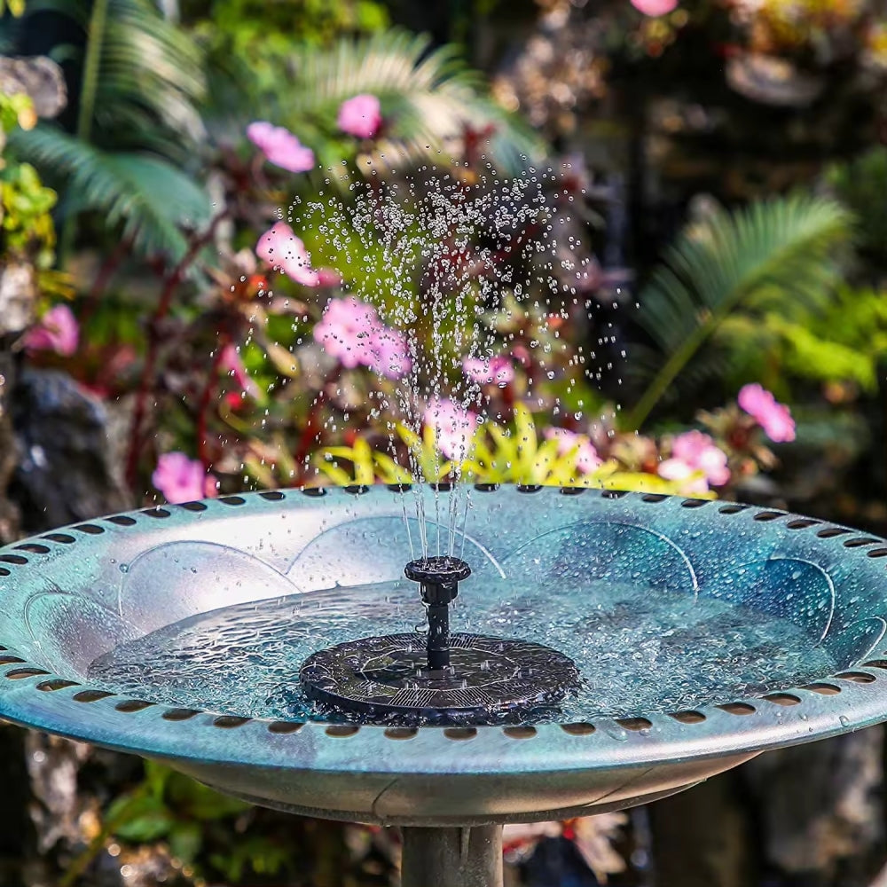 Flowbee – Elegant Solar Fountain for Garden Birds