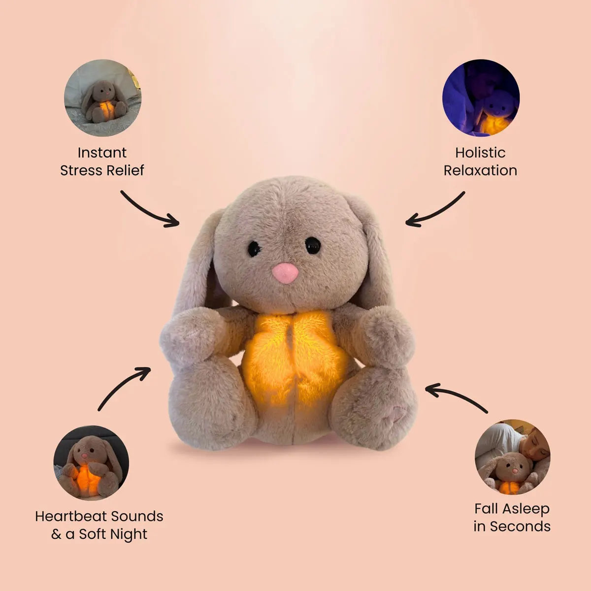 Soothing Bunny Cuddly Toy - Bring Ultimate Calm with the Magical Bunny for Babies
