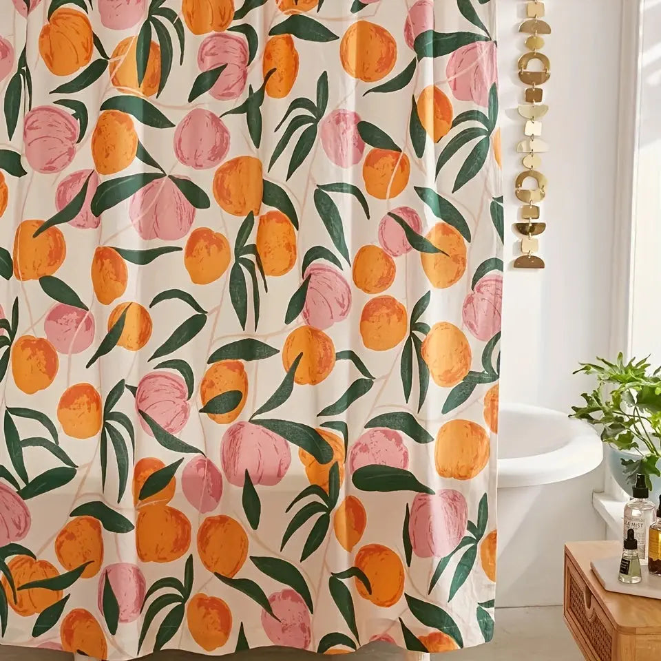 Elegant Floral Shower Curtain – Fresh Bathroom Makeover