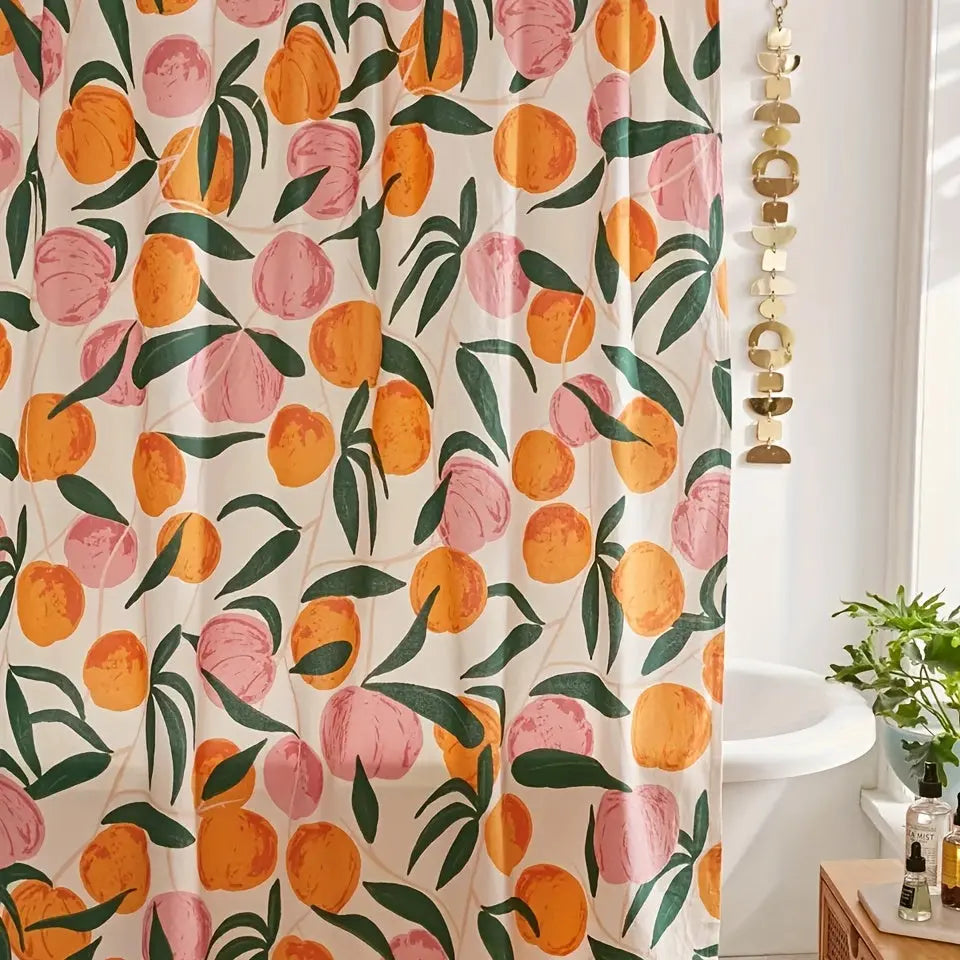 Elegant Floral Shower Curtain – Fresh Bathroom Makeover