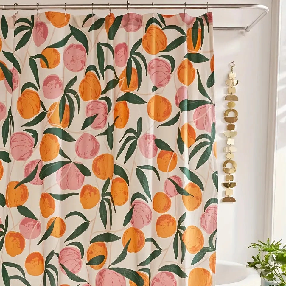 Elegant Floral Shower Curtain – Fresh Bathroom Makeover