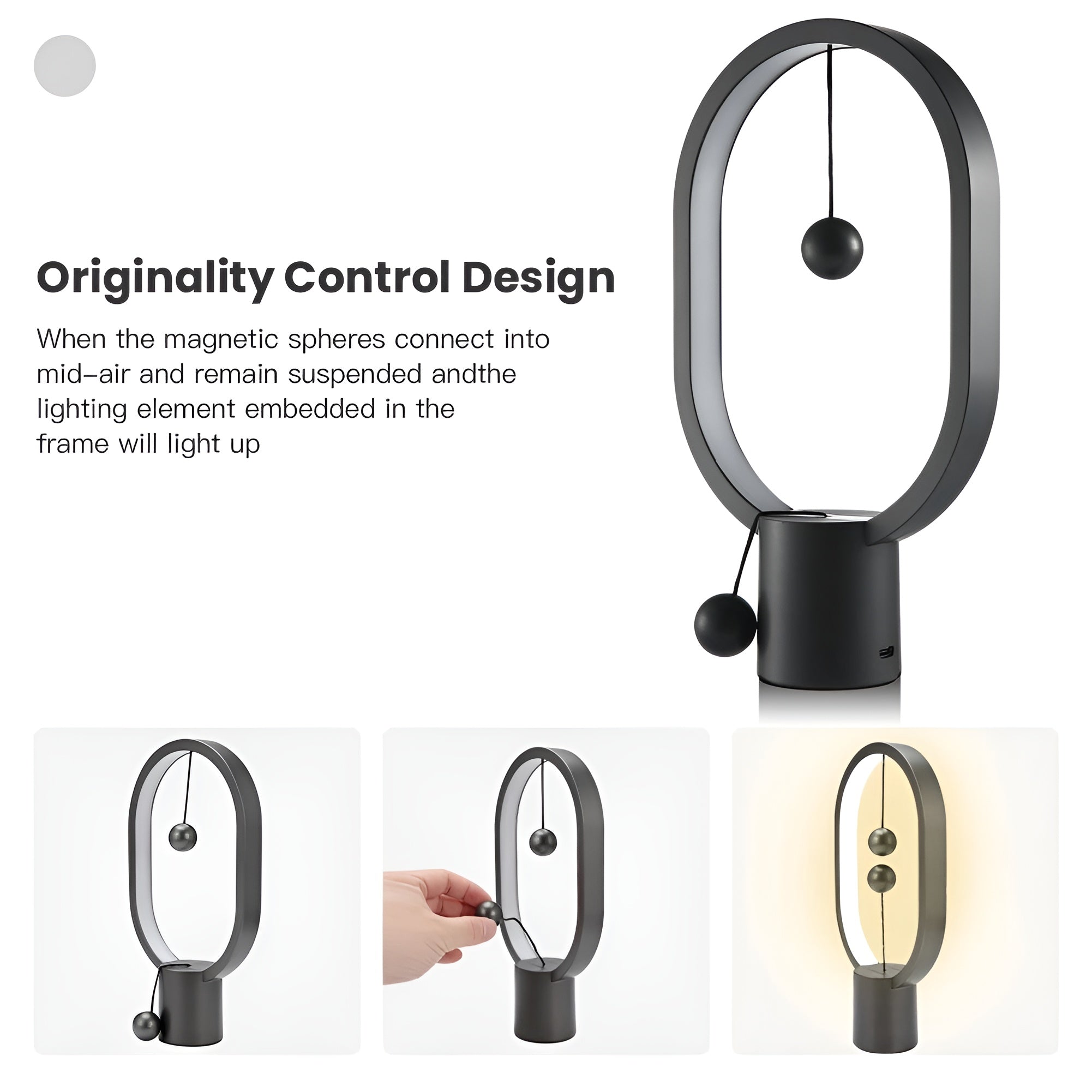 Elegant LED BalanceGlow Lamp – Refined Ambiance & USB Charging