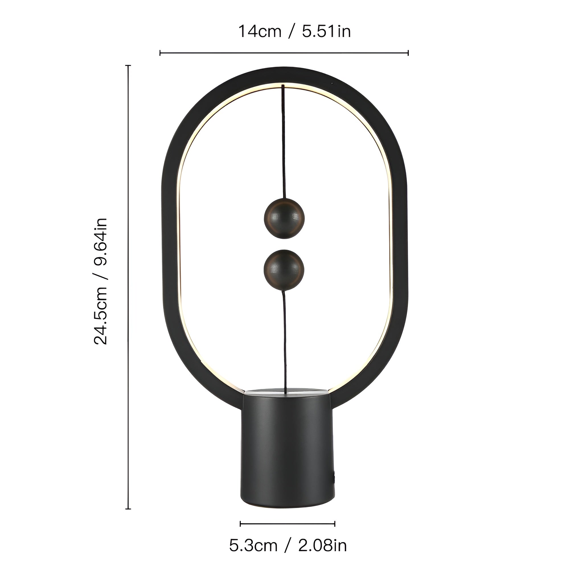 Elegant LED BalanceGlow Lamp – Refined Ambiance & USB Charging