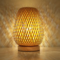 Stylish Bamboo Table Lamp with USB Power – Durable and Energy-Efficient Design