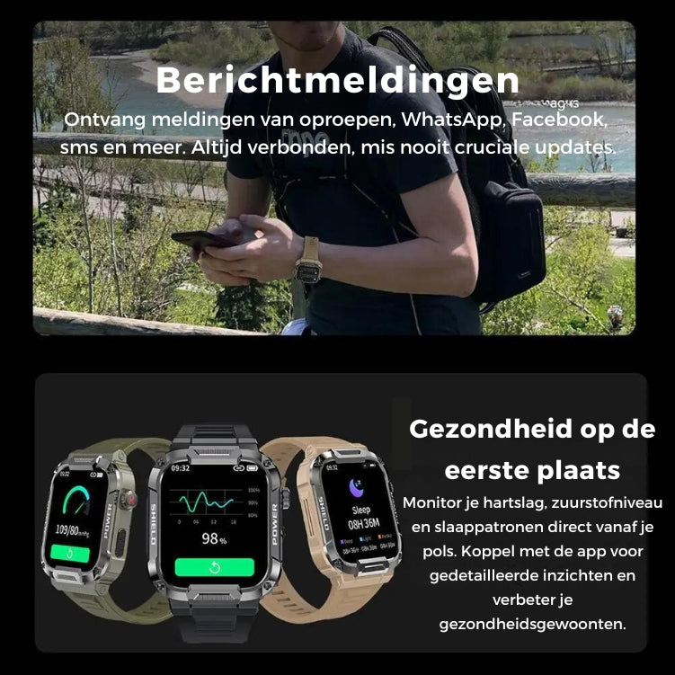 BlazeX Pro™ - The strongest smartwatch on the market! Compatible with iOS & Android!