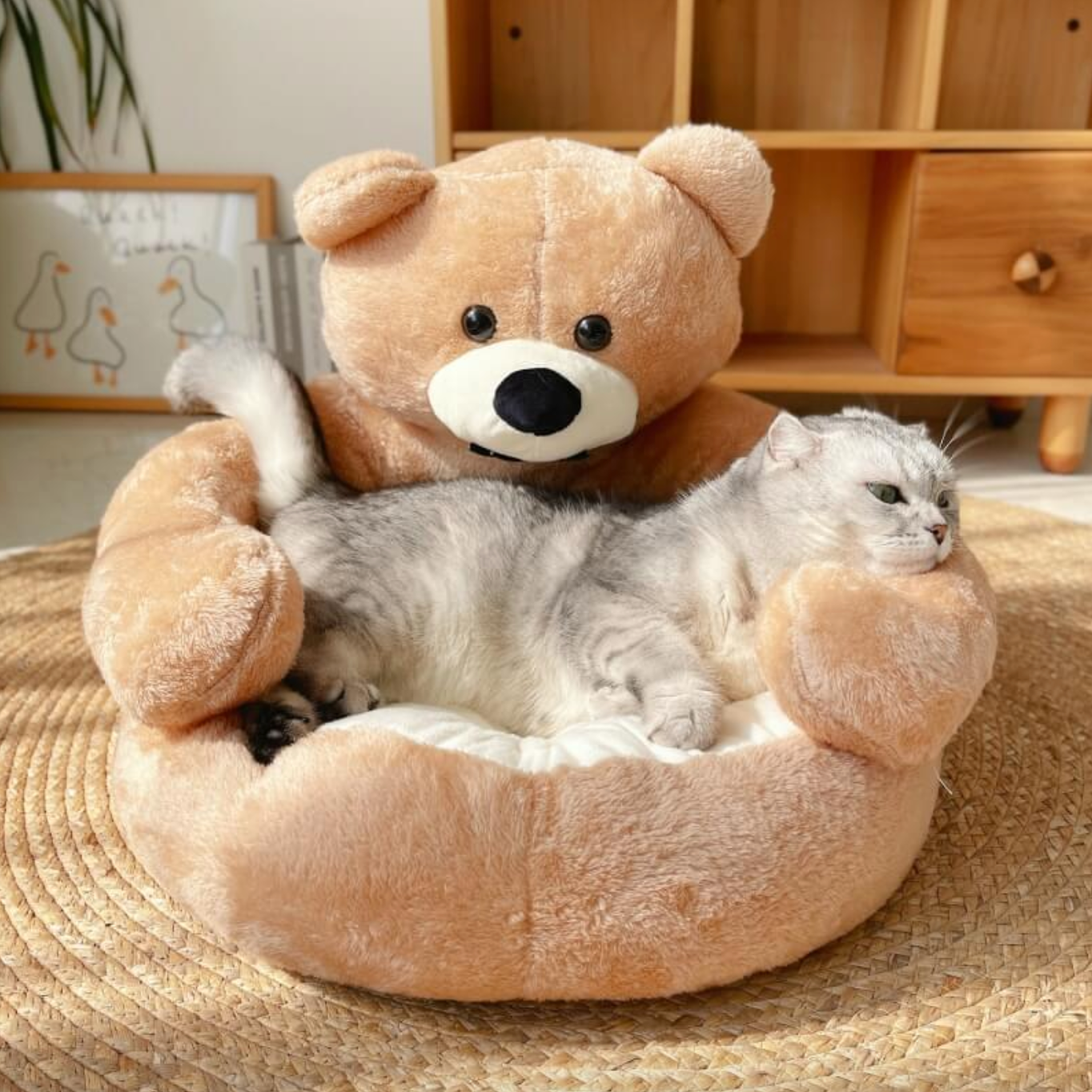 Samiya – Luxury Plush Cat Bed for Sleeping Comfort