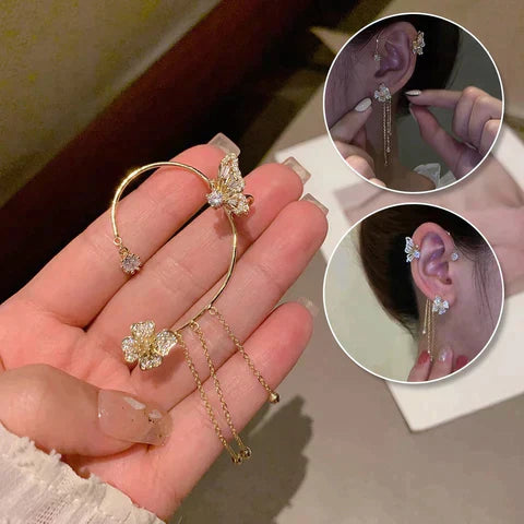 Gorgeous Butterfly Cuff Earrings