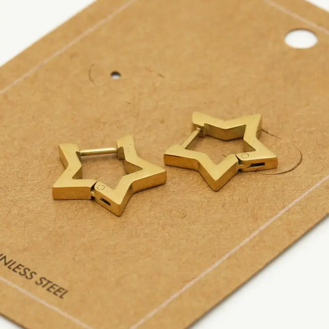 GoldenStar Earrings - Elegant & Hypoallergenic Earrings
