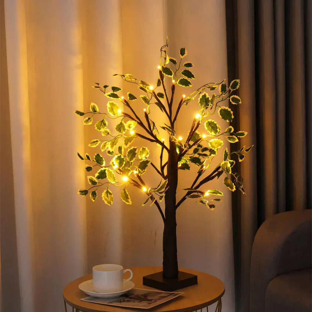 Magic BrightTree Table Lamp – Elegant Tree Design with Warm LED Lighting