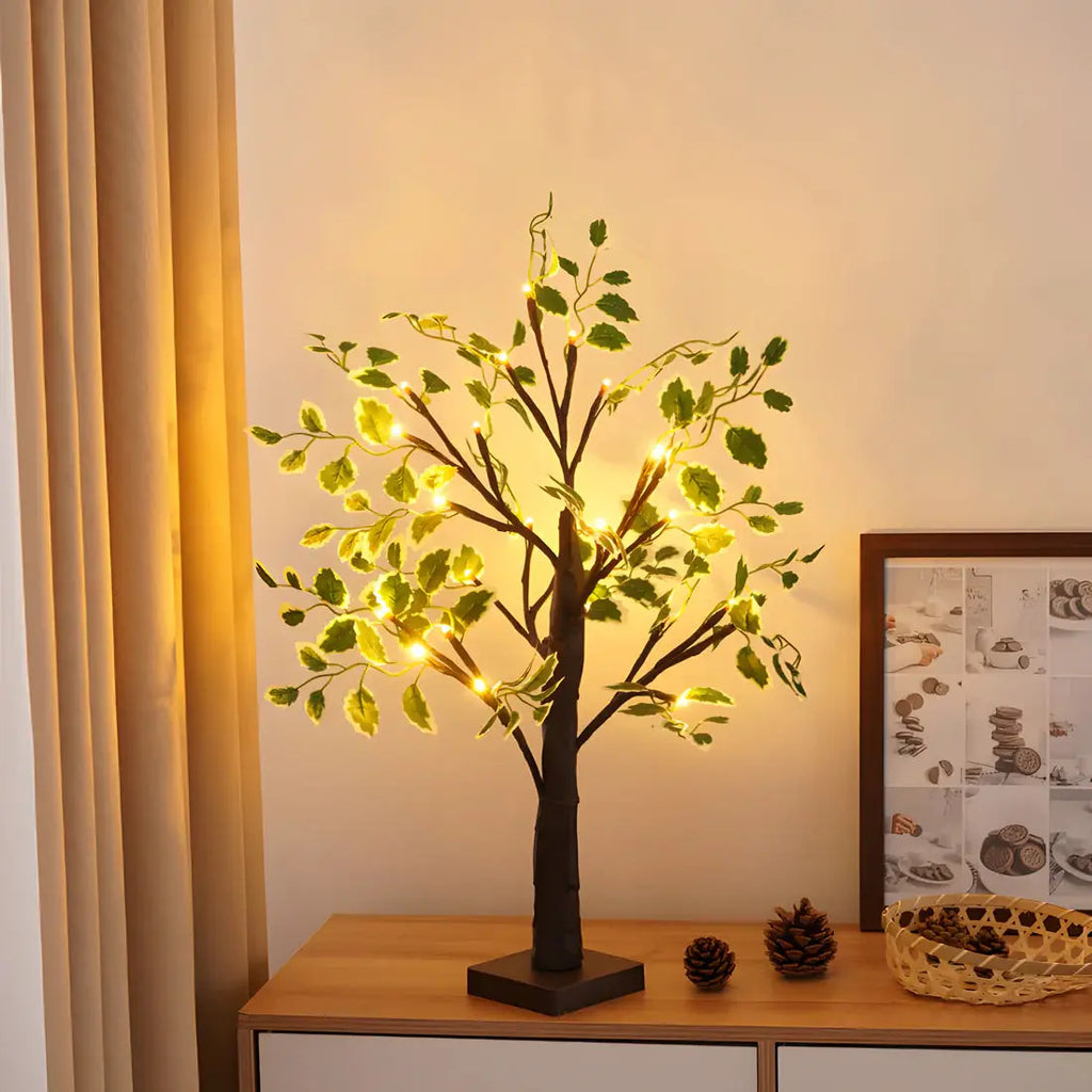 Magic BrightTree Table Lamp – Elegant Tree Design with Warm LED Lighting