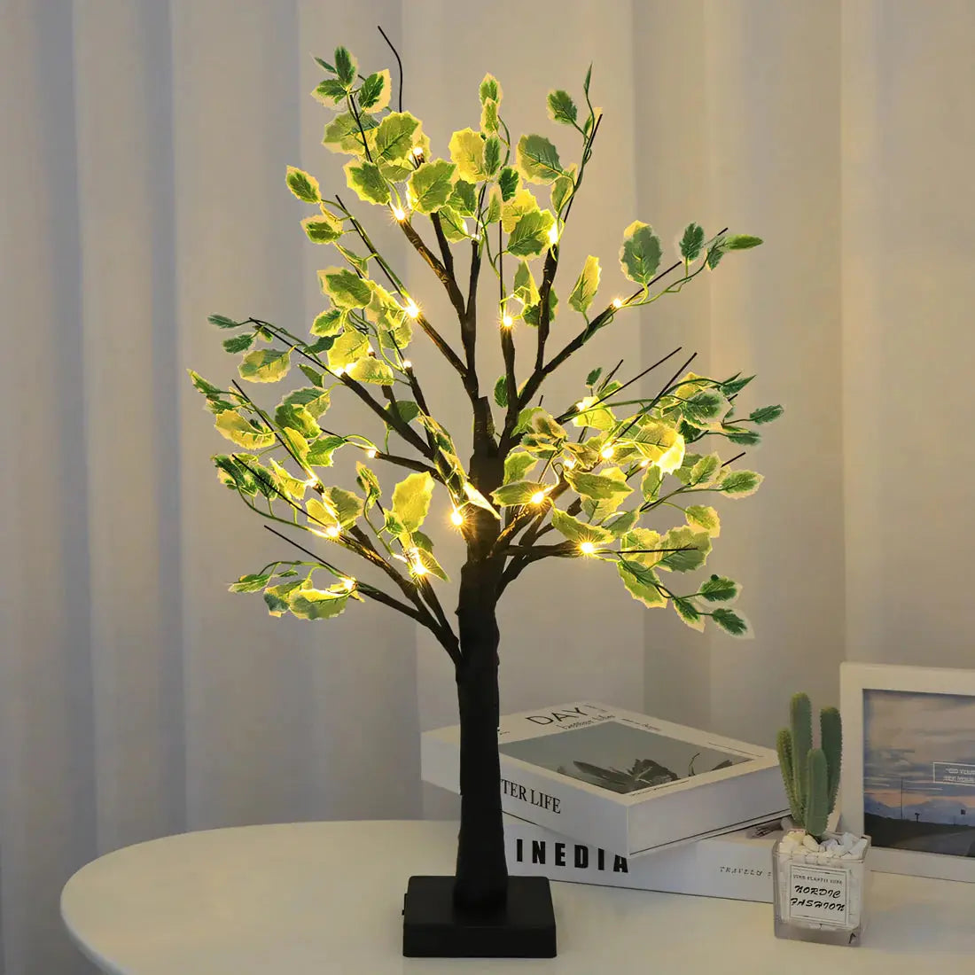 Magic BrightTree Table Lamp – Elegant Tree Design with Warm LED Lighting