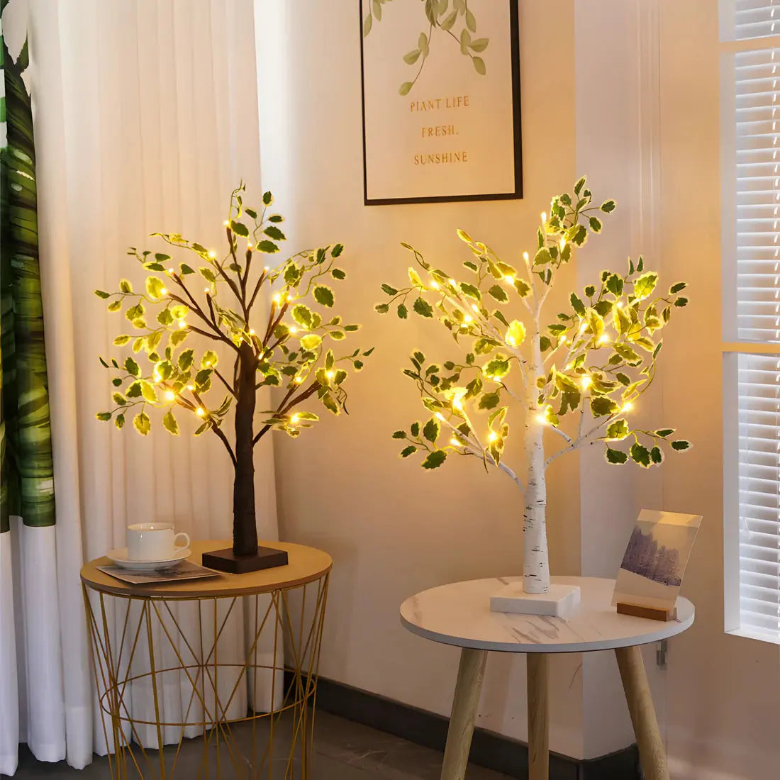 Magic BrightTree Table Lamp – Elegant Tree Design with Warm LED Lighting