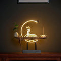 SereneStag - Elegant White Deer Incense Burner